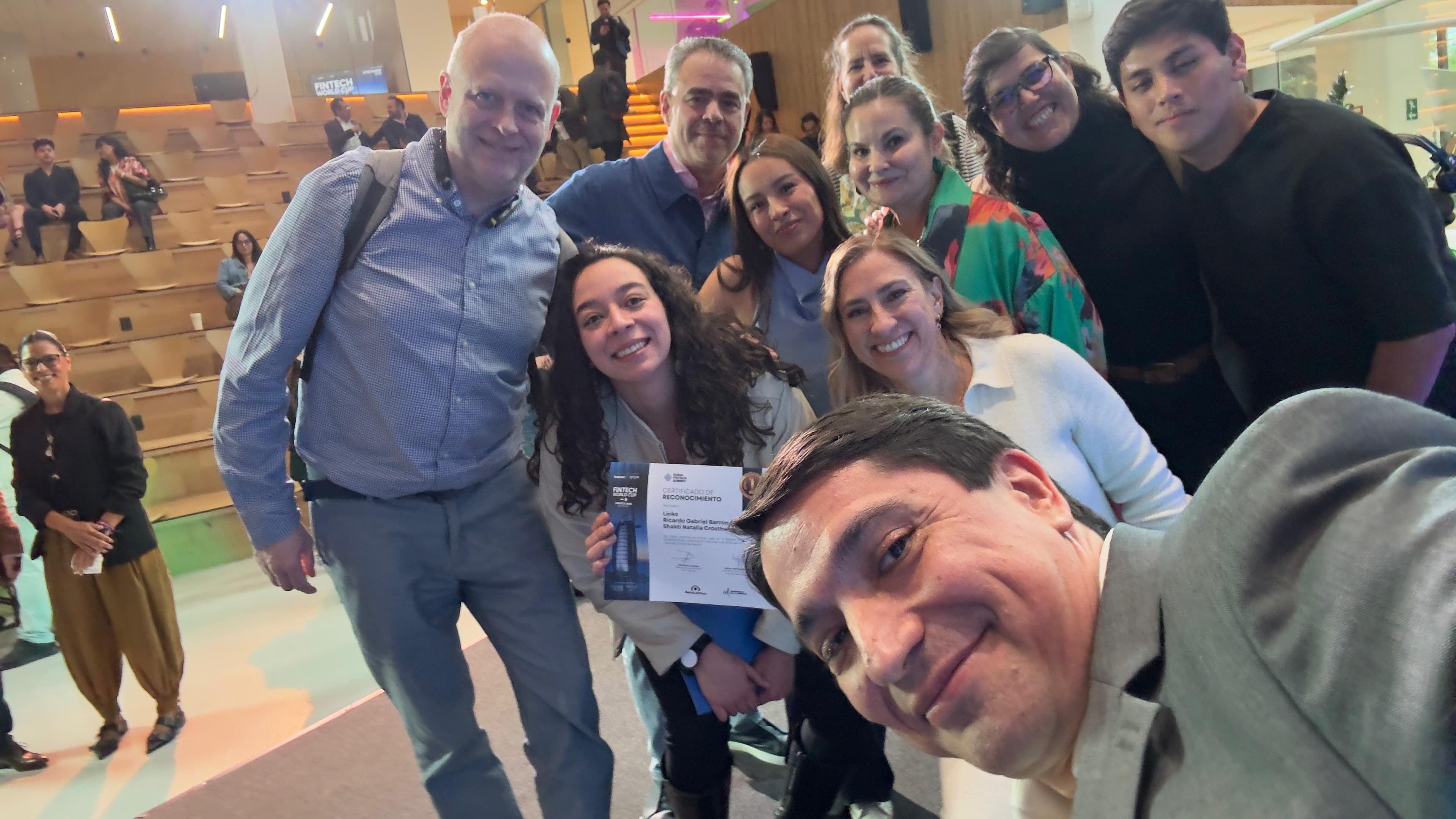 Selfie con el equipo